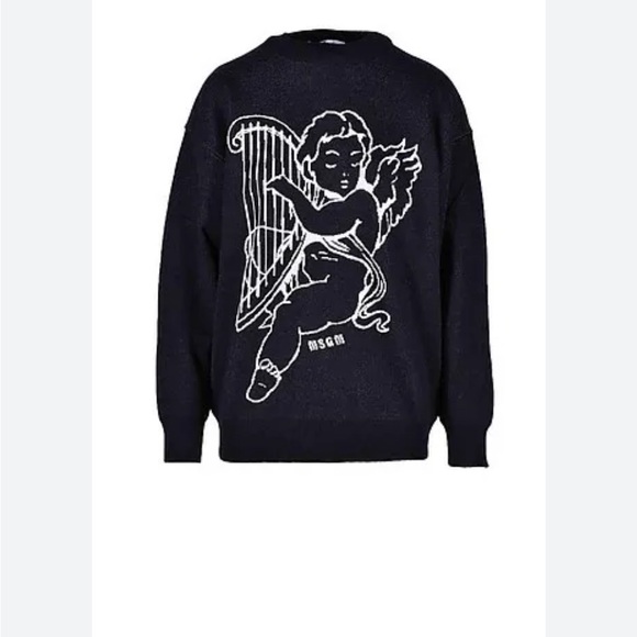 MSGM size S Wool blend Angel crewneck jumper - Picture 2 of 11